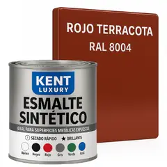 KENT - ESMALTE SINTETICO - 1-4 GALÓN - ROJO TERRACOTA