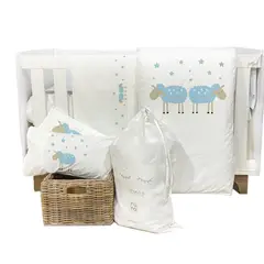 TUYO PRINT - Set Cama Transición - - Ovejita Celeste