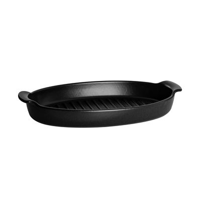 Emile Henry Parrilla Para Pescado Bbq Negro