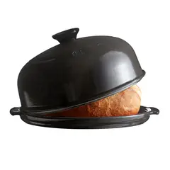 EMILE HENRY - Horno de Cerámica Para Pan De Hogaza Gris Oscuro