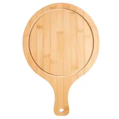 TOPSOC - Tabla Madera Circular Con Asa 28cm