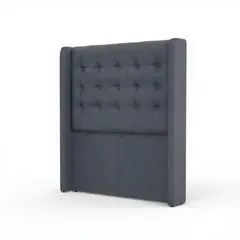 BLOCCARE - Respaldo De Cama De 1 Plaza - Con Retorno (Gris)