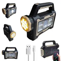 GENERICO - Linterna Solar de Camping Recargable USB