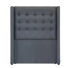 BLOCCARE - Respaldo De Cama De 1.5 Plaza - Con Retorno (Gris)
