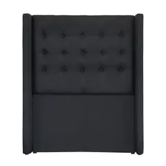 BLOCCARE - Respaldo De Cama Full - Con Retorno Negro