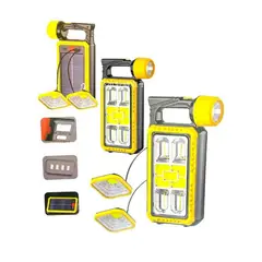 GENERICO - Linterna Solar Multifunción Recargable Camping