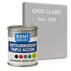 KENT - Anticorrosivo Triple Accion 132 Galon Gris Claro