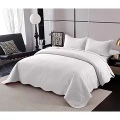 GENERICO - Quilt de Verano 2 Plazas Color Blanco Meipulis06