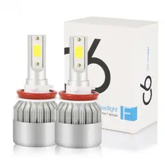 GENERICO - Pack 2 Ampolleta Led Faro Delantero H11 Autos