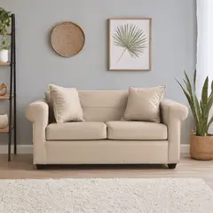 MBC - Sofá 2 Cuerpos New Barcelona Felpa Beige