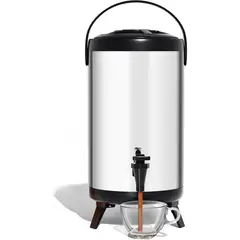 KUANGYE - Termo Acero Inoxidable Mantiene Frio Y Calor 10 Litros Plateado