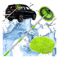 GENERICO - Microfibra Limpieza De Autos Mopa Telescópica Desmontable