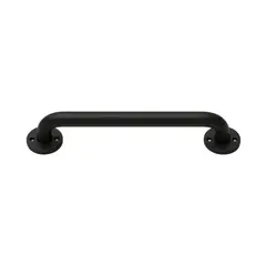 GLOMED - Barra Seguridad Baño Acero Inoxidable 60 cm - Negra