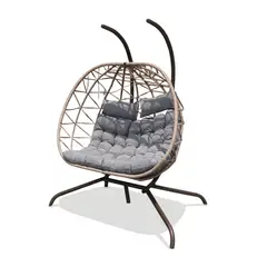 NOVAHUS - Silla Colgante de Terraza Doble 2 Personas