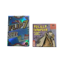 GENERICO - Pack 2 Juego De Cartas De Estrategia Flip 7 Polilla Tramposa