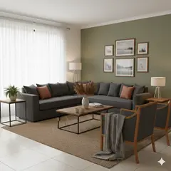 SITIAL HOME - Living 311Metropolitan Marengo Seccional resortes f comfort + 2 Sitiales