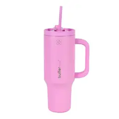 BUFFER FLASK - Vaso Termico Frio y Calor Termo Mug Buffer 1200Lt Inoxidable - Rosado
