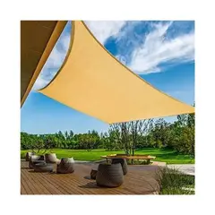 GENERICO - Lona Toldo Vela Sombra Malla Anti Uv Cuadrado 4X4 Metros