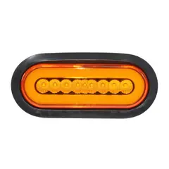 GOTEK - FOCO OVALADO LED AMBAR BI-VOLTS TIPO HALO