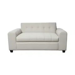 DISEÑOS VALESTRINI - SOFA DOS CUERPOS BRAZO REDONDO EN LINO