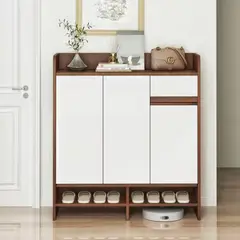 ELEMENT DESIGN - Comoda Organizador Zapatero Entrada y Hall Multiuso 90x30x100 cm…