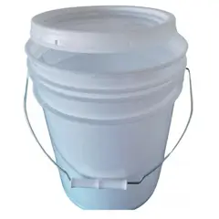 GENERICO - BALDE DE 10 LT BLANCO CON TAPA LISA