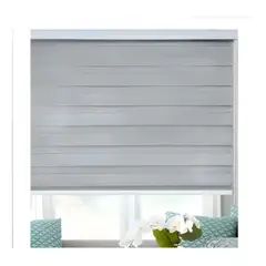 HOMEBRANDT - Cortina Roller Gris Duo Zebra Día Noche 100x240cm