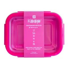 KEEP - Hermético Metalico Rosado1300 ml