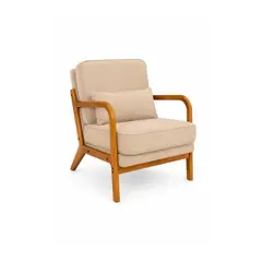 HABITA2 CHILE - Sillón Nórdico Madera con Cojin