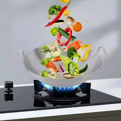 MUNDO MAGIA - Disco De Acero Inoxidable Cocimiento 50 Cm + Tapa