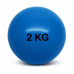 AK SPORT - Balón medicinal silicona sin rebote 2 kilos AkSport Crossfit