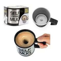 GENERICO - Tazón Mug Self Stirring + Revolvedor Automático Eléctrico