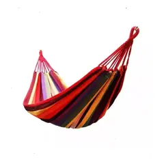 NO LOGO - Hamaca Camping 2 Plaza Colgante Rojo