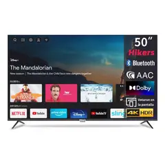 HIKERS - Smart TV 50'' 4K UHD Android DLED Con HDMI USB WIFI Bluetooth