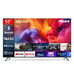HIKERS - Smart TV 55 4K UHD Android DLED Con HDMI USB WIFI Bluetooth