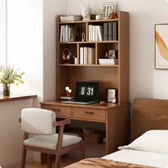 GENERICO - Escritorio Librero De Madera Con Repisas 180x60x50cm