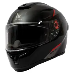 MT - Casco FF114 Hummer Solid A1 Negro Brillo