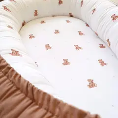 OLIVIA Y SAM - NIDO COLECHO REVERSIBLE TEDDY CHOCOLAT