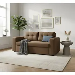 FLOBAL - Sofá 3 Cuerpos Florencia - Tela Repelente a Líquidos