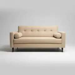 FLOBAL - Sofá 3 Cuerpos Retro - Tela Repelente a Líquidos - Fácil Limpieza