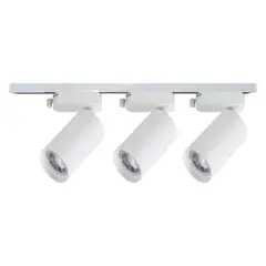 AVC Y VELL MAX - Lámpara 3 Focos Blancos 7W Luz Neutra con Riel de 50cm