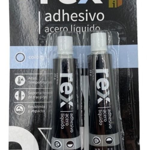 Acero Liquido Rex 56g Adhesivo Epoxy- Pega Secado Rapido
