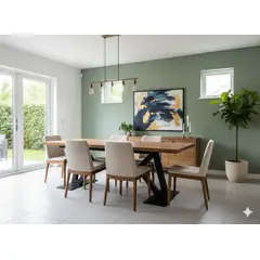 GENERICO - Mesa Comedor Estocolmo - Roble - 160 X 80 Negro