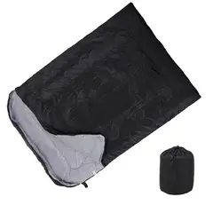 ELEMENT DESIGN - Saco De Dormir Dos Plazas Doble 10℃-20℃ 2600g Recto negro Con Gorro