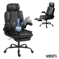 VIDITA - Silla Escritorio Ergonomica Hector Premium Super Acolchada Color Negro