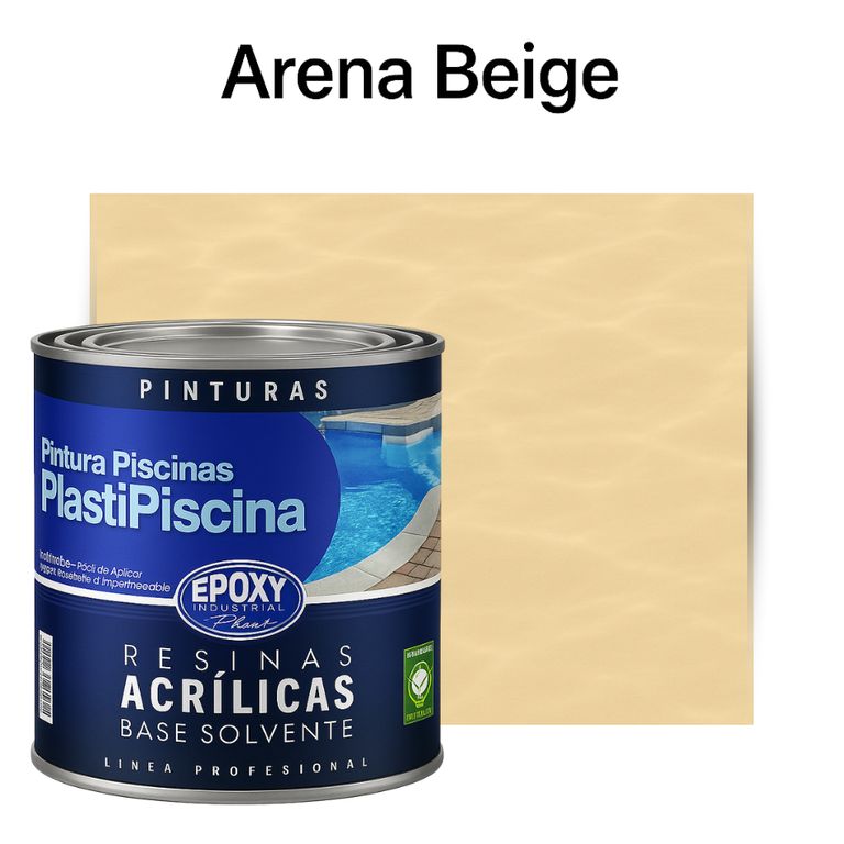 PINTURA PISCINA - PLASTIPISCINA - 1L TONO Arena Beige