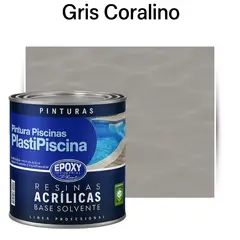 EPOXY - PINTURA PISCINA - PLASTIPISCINA - 1L TONO Gris Coralino