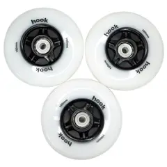 HOOK - Ruedas En Línea 110mm Blancas Con Luz