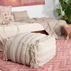 LORENA CANALS - Pouf Air Dune White