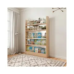 GENERICO - Librero Organizador Infantil De Madera 4 Niveles 120x80x10cm